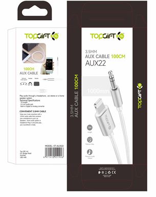 Top Gift 3.5MM AUX Cable 100CM - AUX22