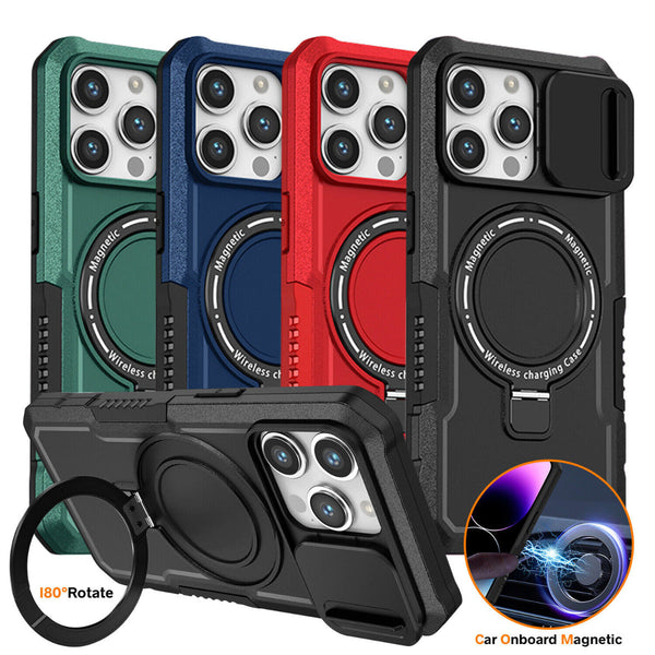 iPhone 15 Max Sliding CamShield Magsafe With Back Stand