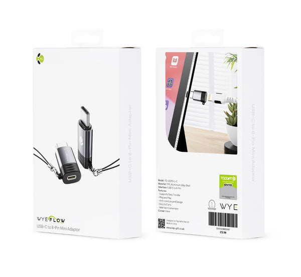 WYEFLOW USB-C to 8-Pin Mini Adaptor