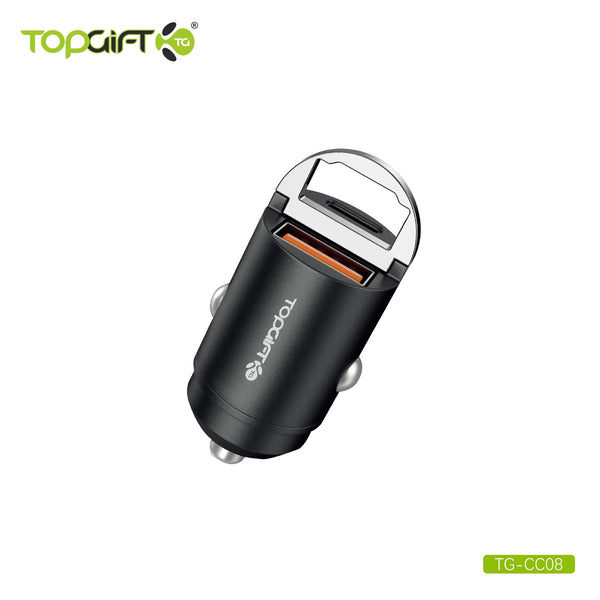 WYEFLUX USB-C & USB-A Compact Fast In-Car Charger 20W