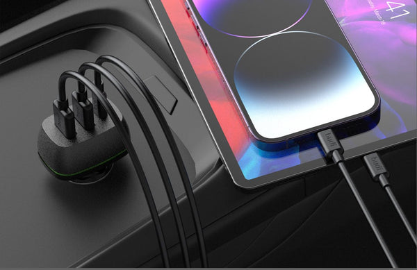 WYEFLUX 60W In-Car Multi Ports Charger