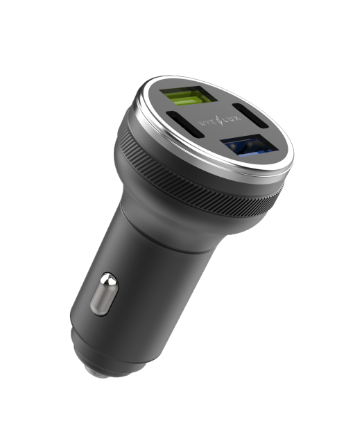 WYEFLUX 75W 4-In-1 USB-A & C Fast In-Car Charger