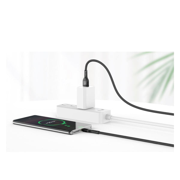 WYEFLOW 8-PIN Nylon Braided Fast Charging 2m Data Cable