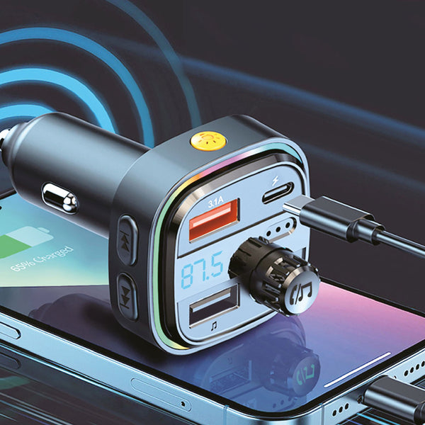 WYEFLUX In-Car All-in-One MP3 & Fast Charging Kit
