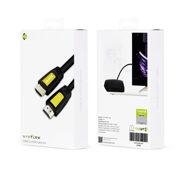 WYEFLOW HDMI To HDMI Cable 3m