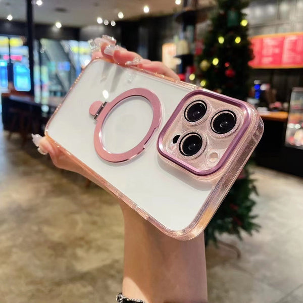 iPhone 13/ 13 Pro Shiny Case With Magsafe Kickstand